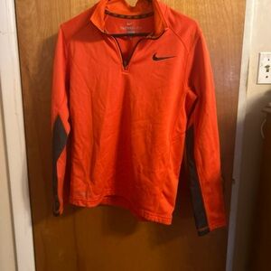 Nike Therma-Fit Orange Jacket with Black Trim